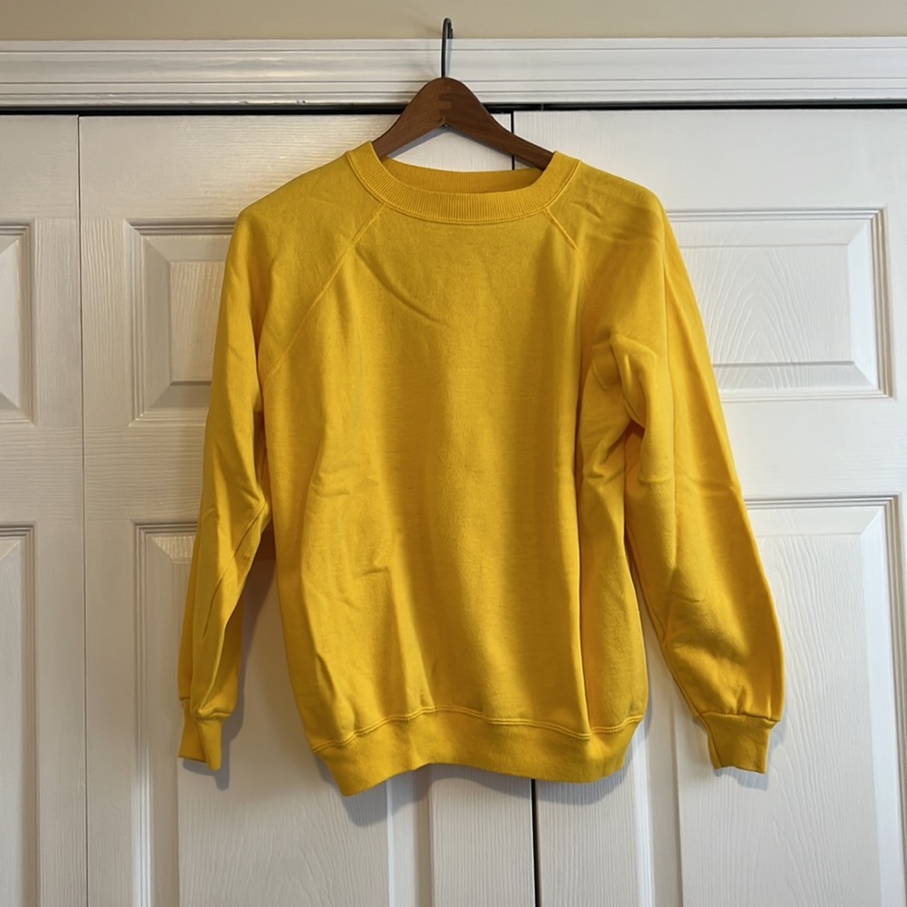 Hanes Bright Yellow Cozy Crewneck Sweatshirt